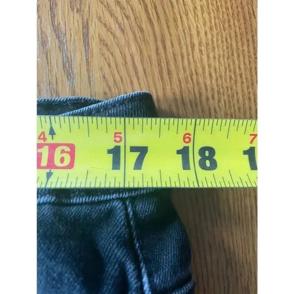 Women's Vervet by Flying Monkey Black‎ Distressed Jeans Size 32 Bin B - Picture 11 of 13